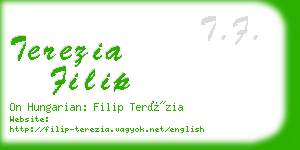 terezia filip business card